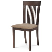 Jídelní židle BC-3940 barva ořech, potah krémový  BC-3940 WAL